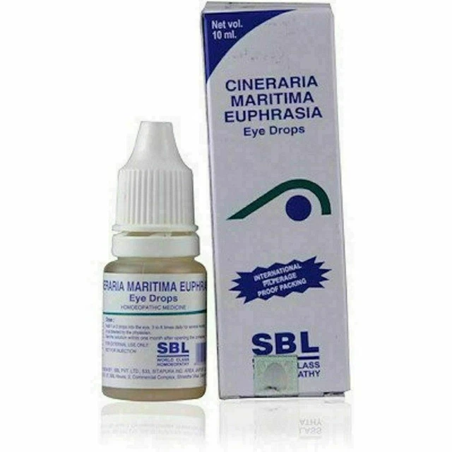 Sbl Cinéraire Maritima Euphrasia Homéopathique Gouttes Yeux Irritation Éprouve N