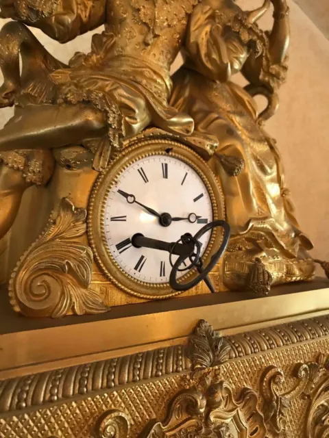 orologio francese ottone pendolo funzionante Luigi Filippo in perfetto stato