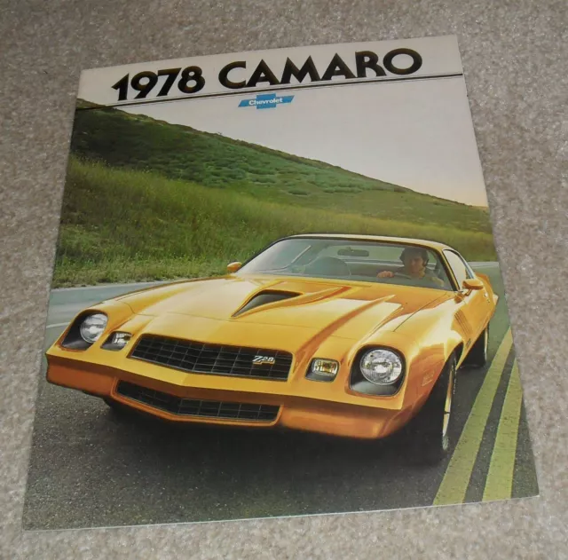 Chevrolet Camaro Brochure 1977-1978 Z28 - Rally Sport - Type LT - US Market