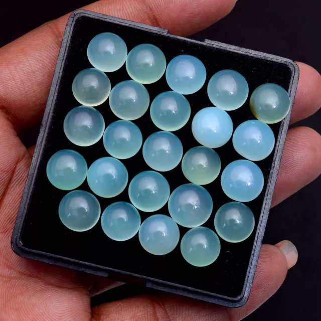 24 Pcs Natural Onyx Untreated 10mm Round Cabochon Loose Gemstones Wholesale Lot
