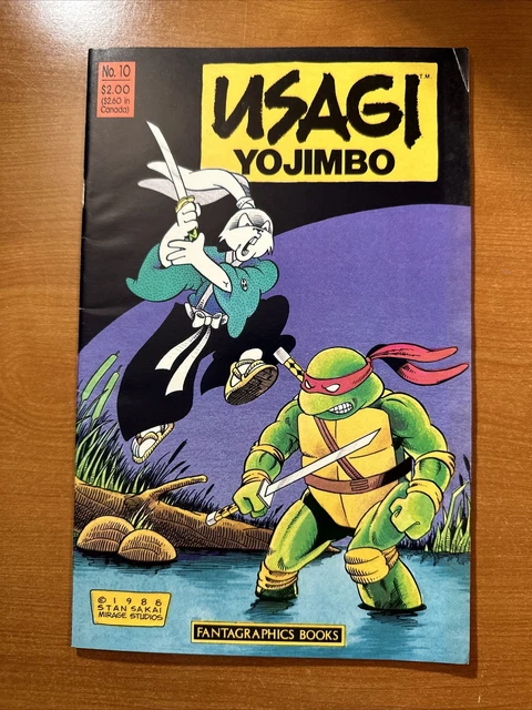 Usagi YoJimbo #10 TMNT app, 1st app Jei-san, Stan Sakai, (Fantagraphics 1988)