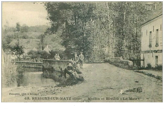 60.RESONS SUR MATZ.n°20460.MILL AND RIVER."LE MATZ"