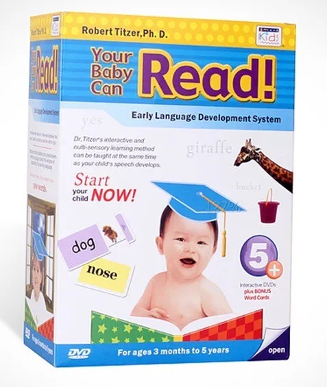 Your Baby Can Read Early Language Interactive Development System 5 Dvd Set New!