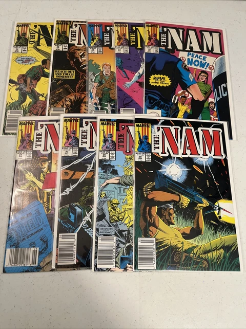 1986 Marvel Comics Series The 'Nam Issues #28 - 36, in VF condition
