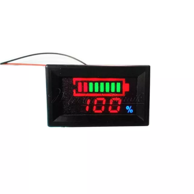 12V Digital LED Acid Lead Batteries Indicator Battery Capacity Tester Voltmeter