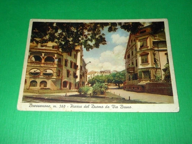 Cartolina Bressanone - Piazza del Duomo da Via Bruno 1942
