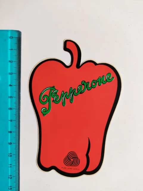 Adhesive Pepperoni Sticker Autocollant Aufkleber 80s Original