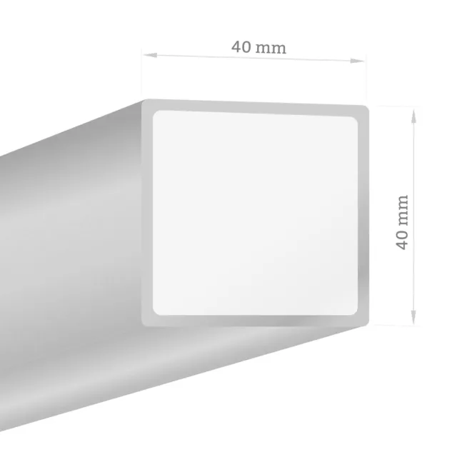 ZAUNPFOSTEN Pfosten Kippsicherung Gabione 200cm 40x40mm