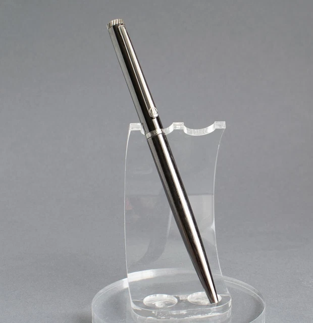Vintage ALFRED DUNHILL Gunmetal Grey Metal BALLPOINT PEN Gemline Series