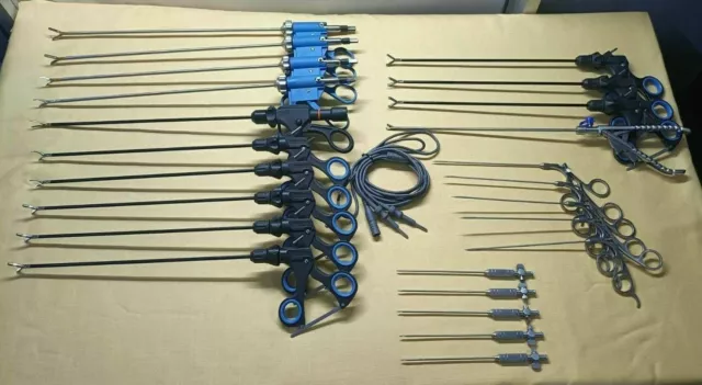 Ensemble de chirurgie laparoscopique 23pc Instruments chirurgicaux...