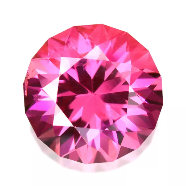 0.68cts CERTIFIED CUSTOM ROUND CUT NATURAL PINK SAPPHIRE VIDEO IN DESCRIPTION