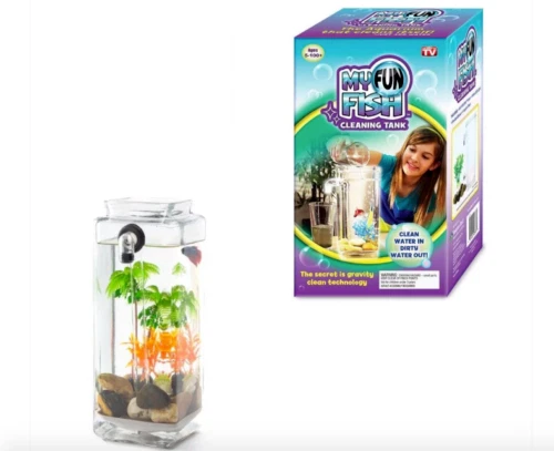 Fish Tank Complete Kit Self Cleaning Aquarium My Fun With LightGravityClean 3901
