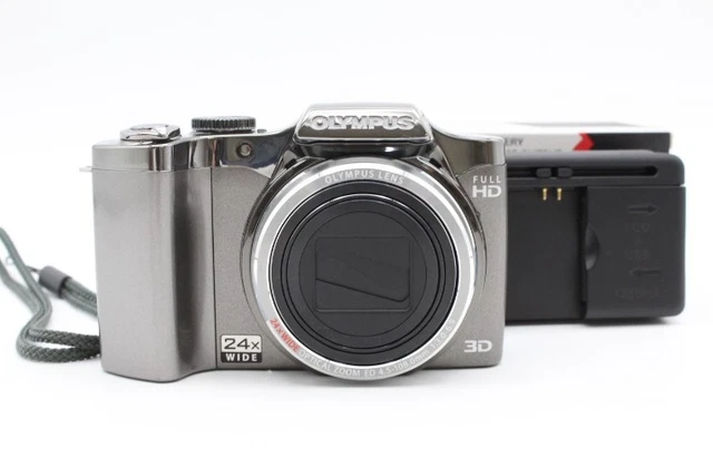 OLYMPUS SZ 30MR Silver Compact Camera 16MP 24x Zoom Full HD