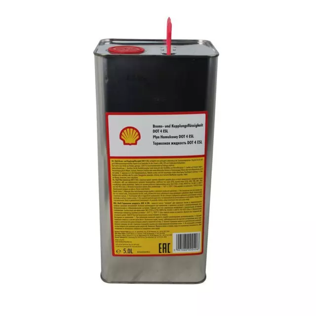 SHELL | 5-Liter | DOT4 | Bremsflüssigkeit | Kupplungsflüssigkeit | ESL