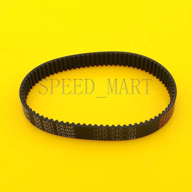 240-3M HTD 3mm Timing Belt 80 Tooth Cogged Rubber Geared 10mm Wide CNC Drives