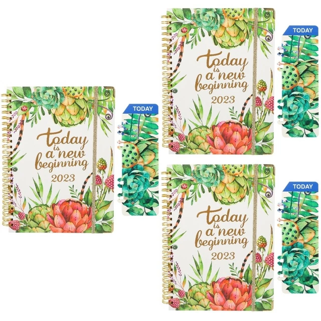 Set of 3 2023 Notebook Paper Work to Do List Notepad Schedule Agenda
