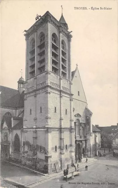 Cpa 10 Troyes Eglise St Nizier