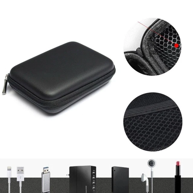 USB External Cable Hard Drive Disk HDD Cover Pouch Bag Portable Carry Case P7J6