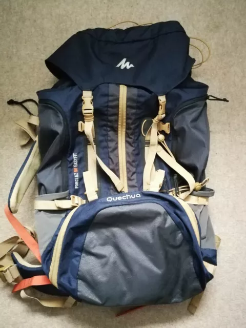 DECATHLON QUECHUA FOECLAZ 50 Litre Easy Fit Navy Rucksack Backpack
