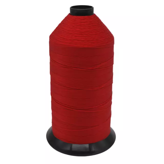 Hilo de tapicería de nailon unido rojo talla 207, Tex 210, 16 oz. 1900 yardas