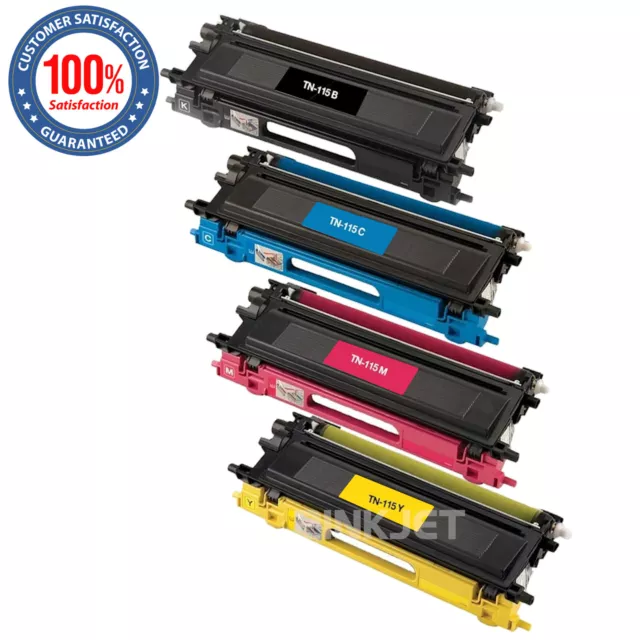 4pk TN115 TN-115 Toner Cartridge For Brother HL-4040 HL-4050 MFC-9440 MFC-9840