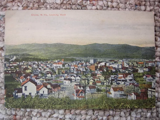 Elkins Wv-Birds Eye View-West-Houses-West Virginia-W Va-Randolph County
