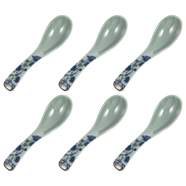6pcs cuillères domestiques durables cuillères durables cuillères de mélamine cui