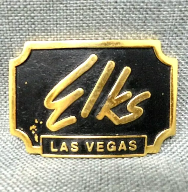 BPOE Elks Las Vegas Belt Buckle Benevolent Protective Order Vtg 90s      .PCB365