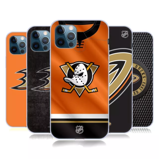 OFFICIAL NHL ANAHEIM DUCKS SOFT GEL CASE FOR APPLE iPHONE PHONES