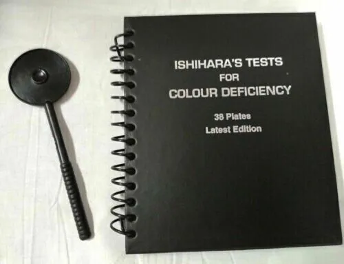 Livre de test de vision des couleurs Ishihara pour déficit de couleur, 38...