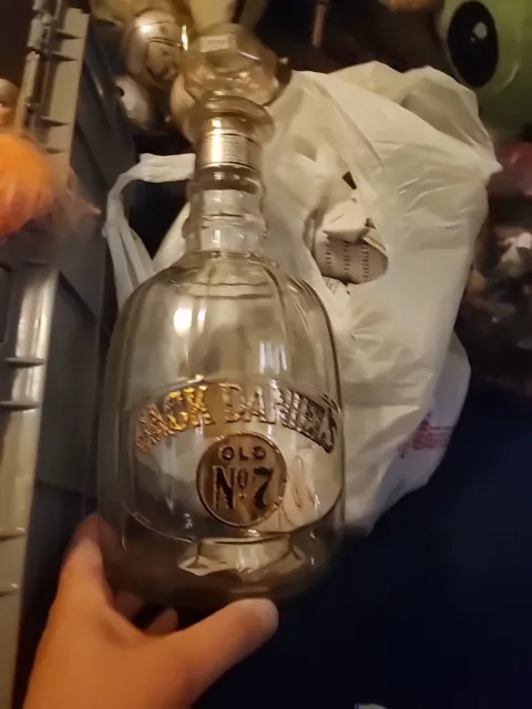Jack Daniels Old No. 7 Glass 1/2 Gallon Empty Decanter Bottle