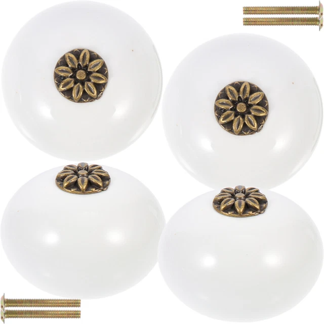 4 Pcs Cabinet Round Doorknob Drawer Handle Cabinet Knobs Simple
