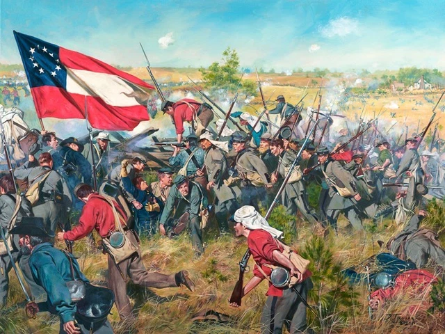 "Never Give Up the Field" Don Troiani Civil War Print - Battle of First Manassas