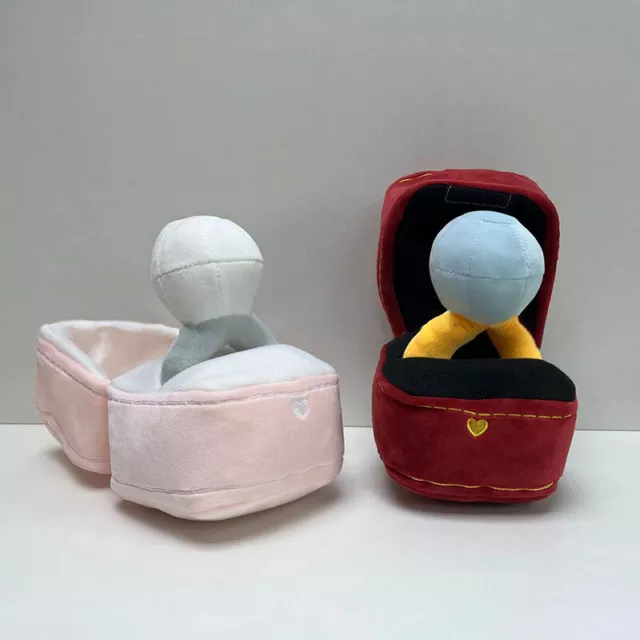 Creative Rings Box Plush Toys Love Diamond Ring Case Stuffed Kids Cute Soft  BII