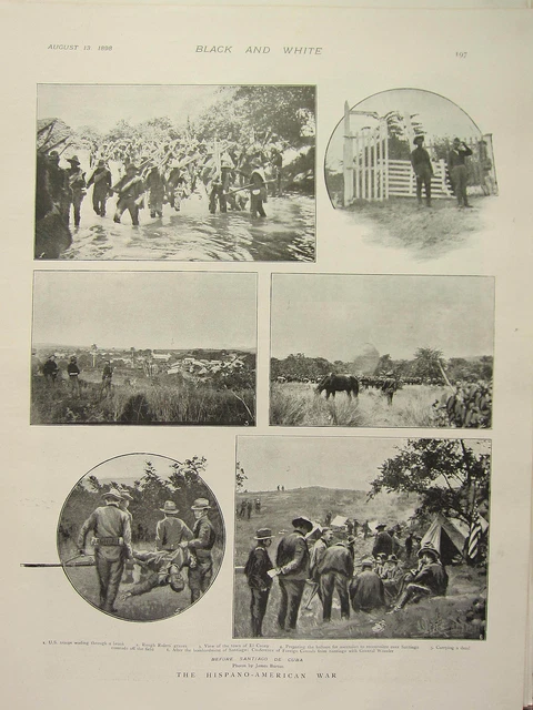 1898 Aufdruck ~ Hispano-American War Vor Santiago De Cuba US Troops Wheeler