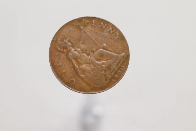 Uk Gb Error Coin Penny 1930 Very Thin Flan B10 #Dz9209