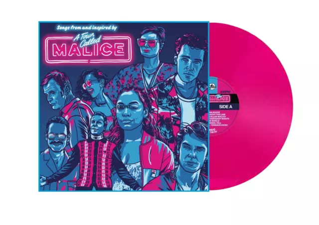 NEW 'A TOWN CALLED MALICE' Series SOUNDTRACK LP Neon Pink Vinyl LTD EDITION 250