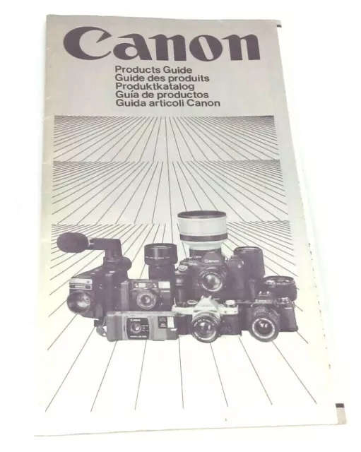 Vintage Canon 1983 Products Guide