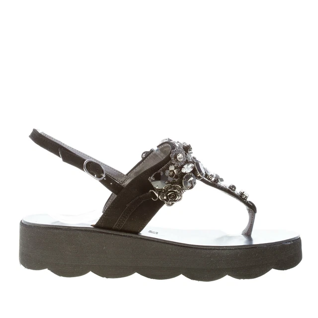 Sandales Tongs Roberto Serpentini - Cuir Nubuck Blue Sky - Fabriqué En Italie - Neuves En Boîte