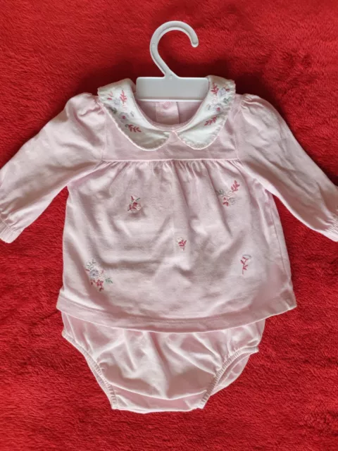 Baby Girls Top And Pants Size 0-3 Excellent Condition