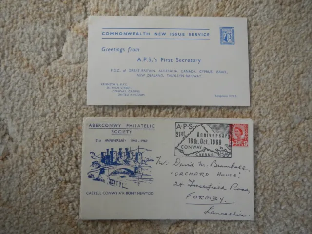 Cover - Aberconwy Philatelic Society 21st Anniversary