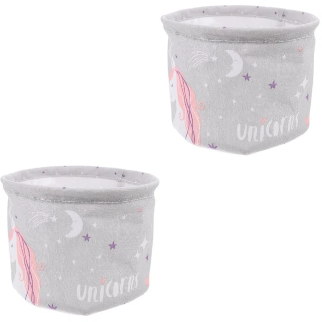 2 piezas cesta de almacenamiento para el hogar pliegues cesta para sundies baño soporte cosmético