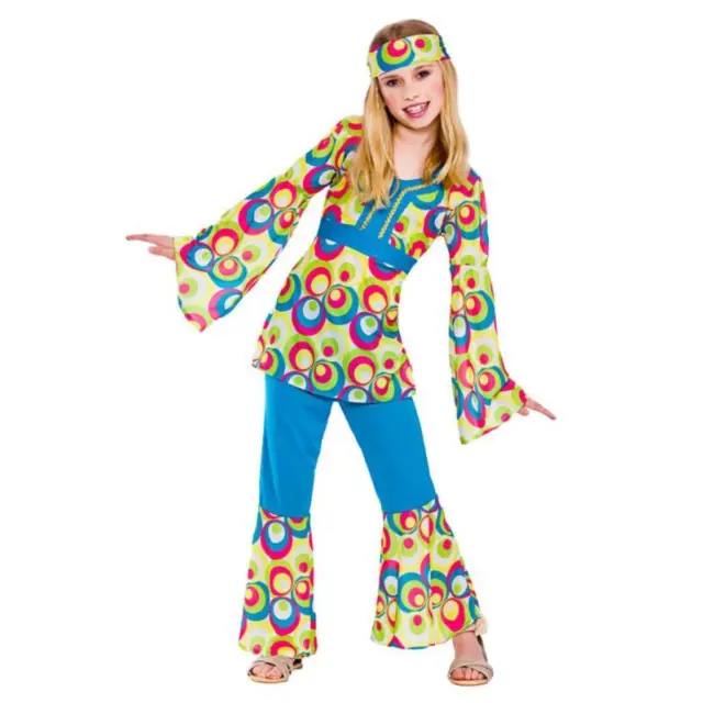 Wicked Costumes Retro Hippie Girl Fancy Dress Costume