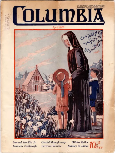 Columbia Magazine, Knights of Columbus, Apr 1926, Forhan's Tooth Paste Back Cove