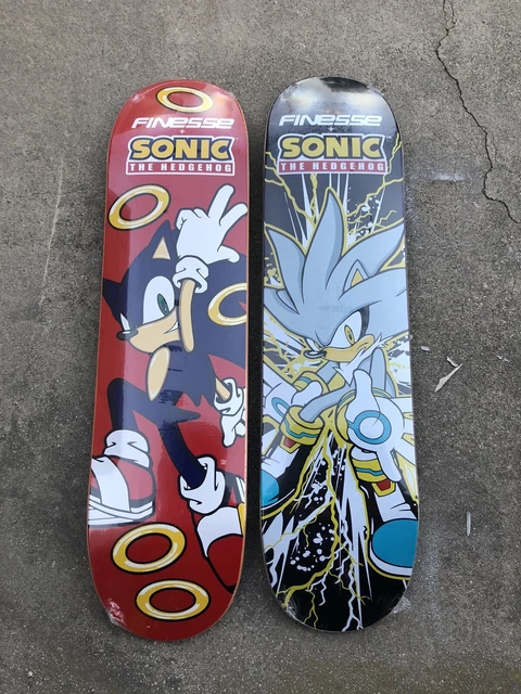 Deck De Skateboard Sonic 8" - Finesse - Neuf, Collector Sega