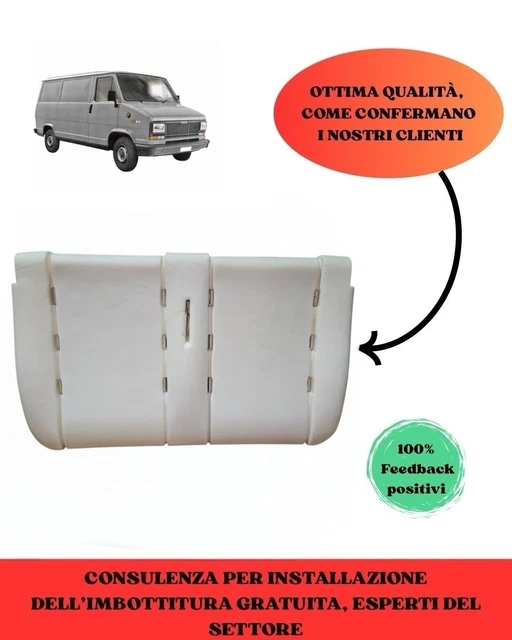 Imbottitura Seduta Anteriore Per Fiat Scudo/Ducato 1999-2003 - Schiuma Poliuretanica Alta Densità, Made In Italy