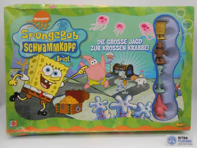 MONOPOLY SPONGEBOB SCHWAMMKOPF Vollständig Mattel Spiele 2003 /R15F5