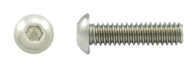 Vi a testa cilindrica con esagono incassato in acciaio legato M3 x 45mm nero 20 pezzi  13
