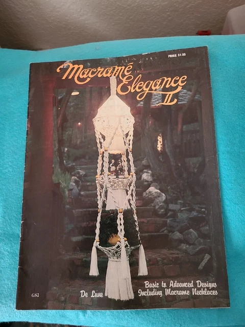 Macrame Elegance II De Lune 1976 diseños vintage