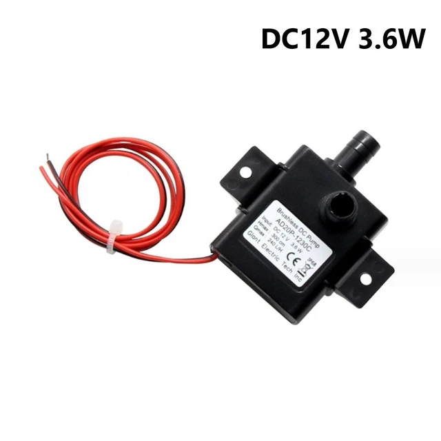 LIUCH Pompe à Eau 240 L/h DC 12 V 24 V, Moteur Solaire Sans